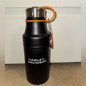 Harley Davidson canteen with attached keychain. Never used